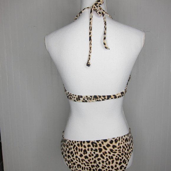 PINK Victoria's Secret Leopard Print Bikini TOP - Picture 2 of 9